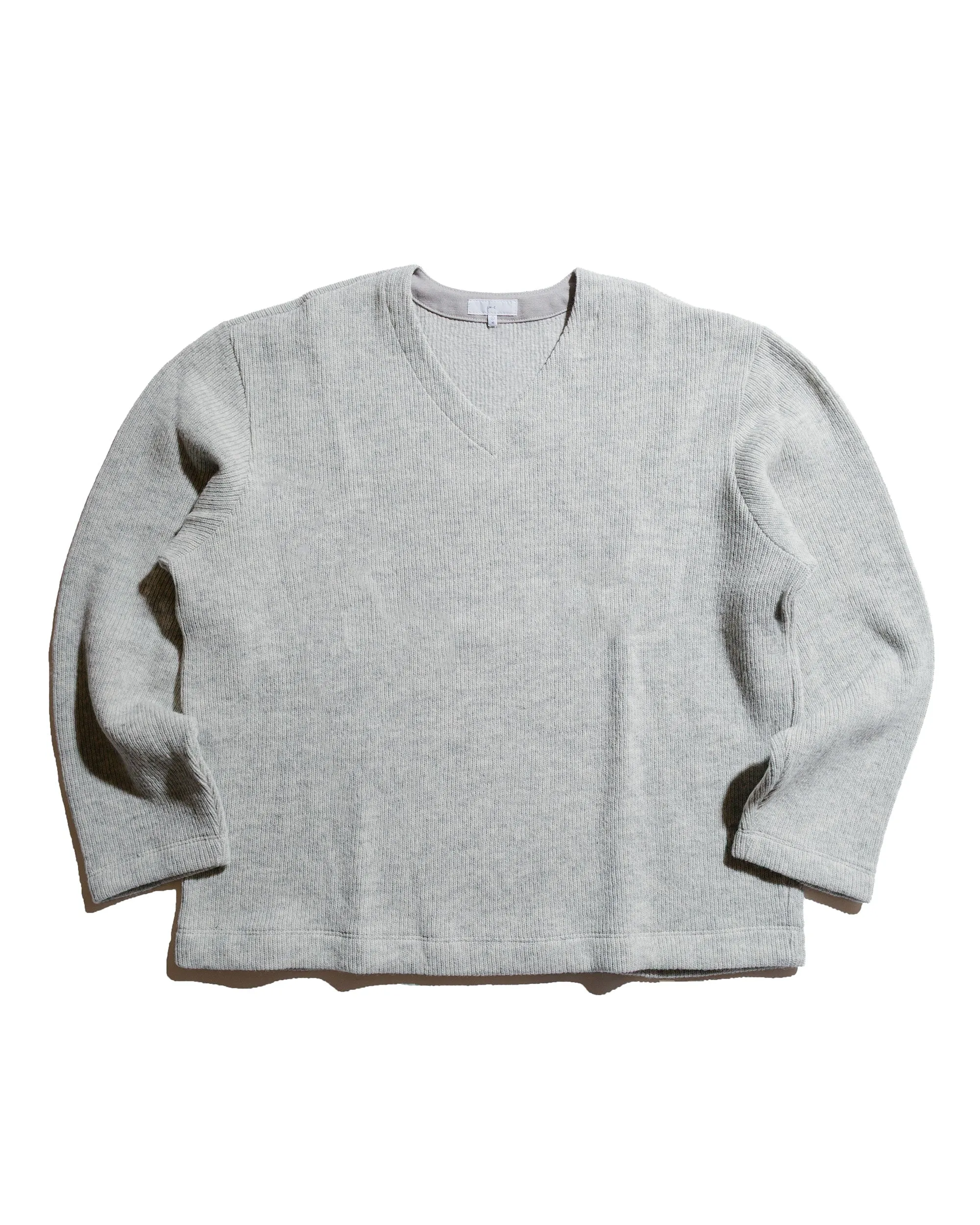 anti shrinking Lady White Co. V Neck Snap Sweater Oat