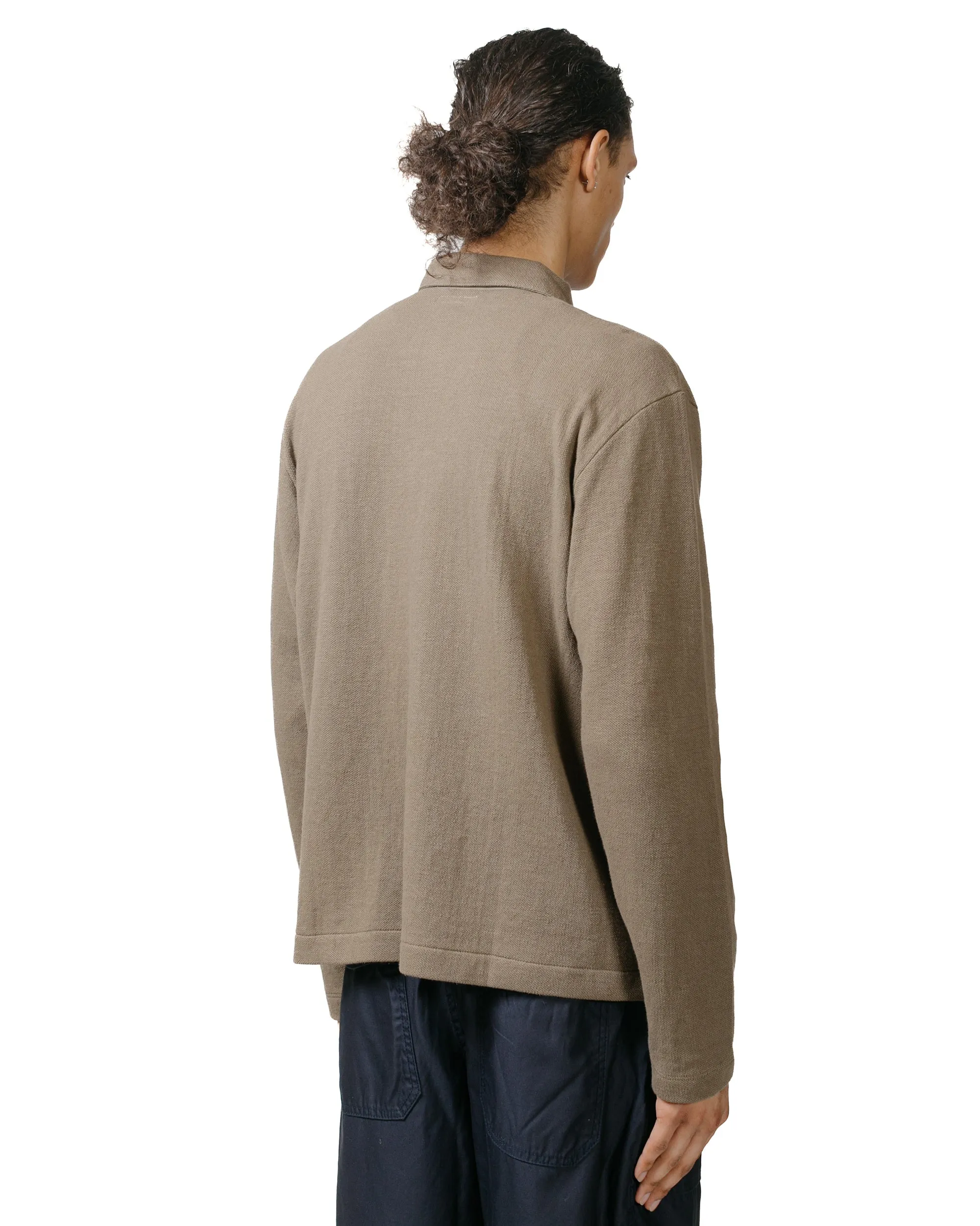 pattern trend Printed Detail Lady White Co. Double Knit Jacket Almond