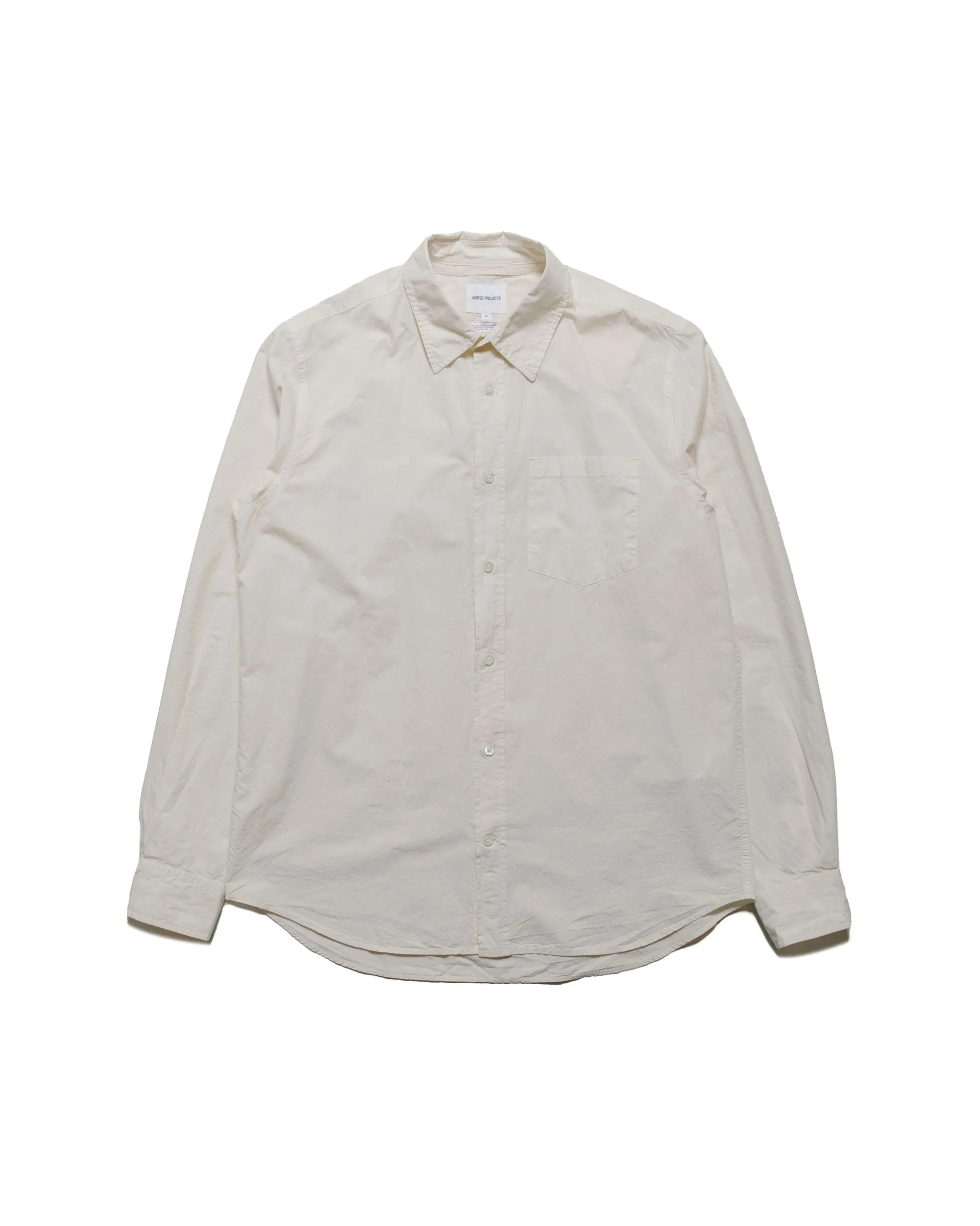 Norse Projects Osvald Tencel Enamel White Tailored Cut