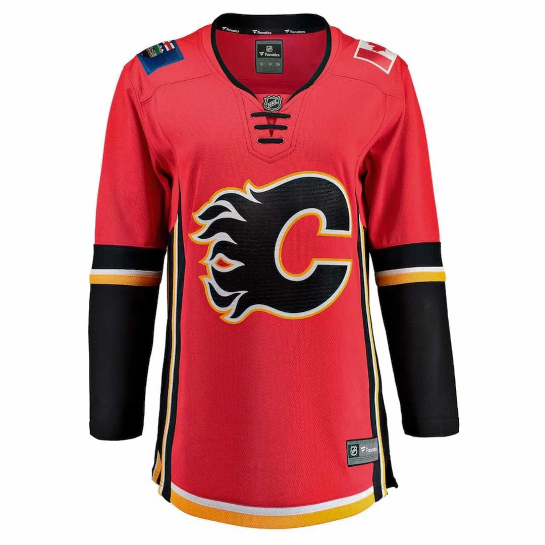 Fanatics - Women's Calgary Flames Alt Breakaway Jersey (879W CALX 2C BWX) Quick Release Ventilation