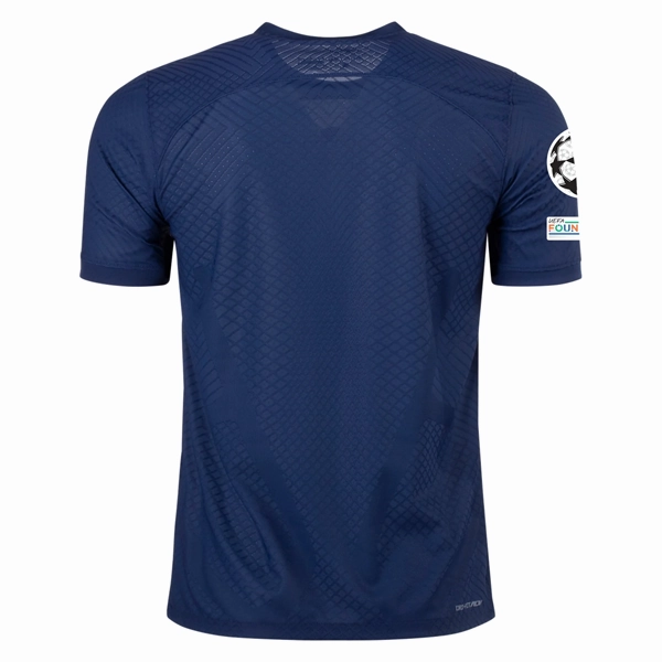Nike Paris Saint-Germain Authentic Match Home Jersey W/ Champions League Patches 22/23 (Midnight Navy) Anti Snag Surface Stretch Fabric Technology