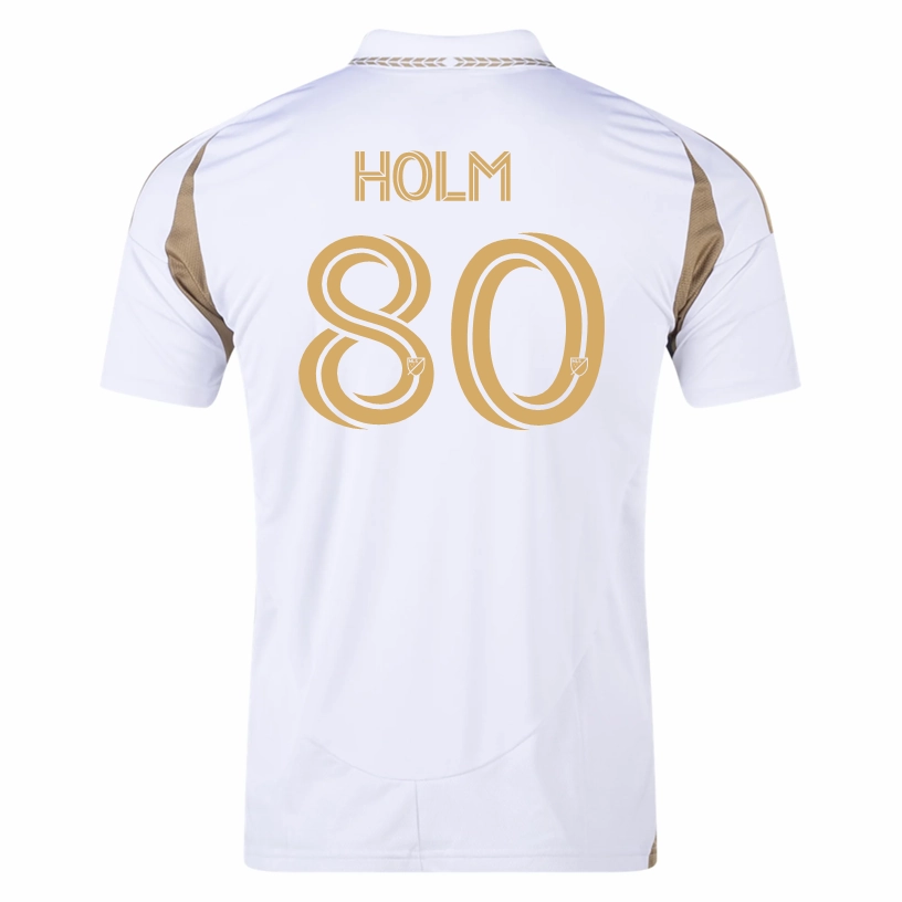 Athletic gear Zero Chafe Technology adidas Odin Holm LAFC Away Jersey 25/26 (White/Gold)
