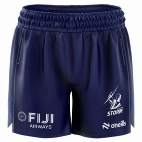 Men's NRL Melbourne Storm 2025 Training Shorts Weightless Layering Material