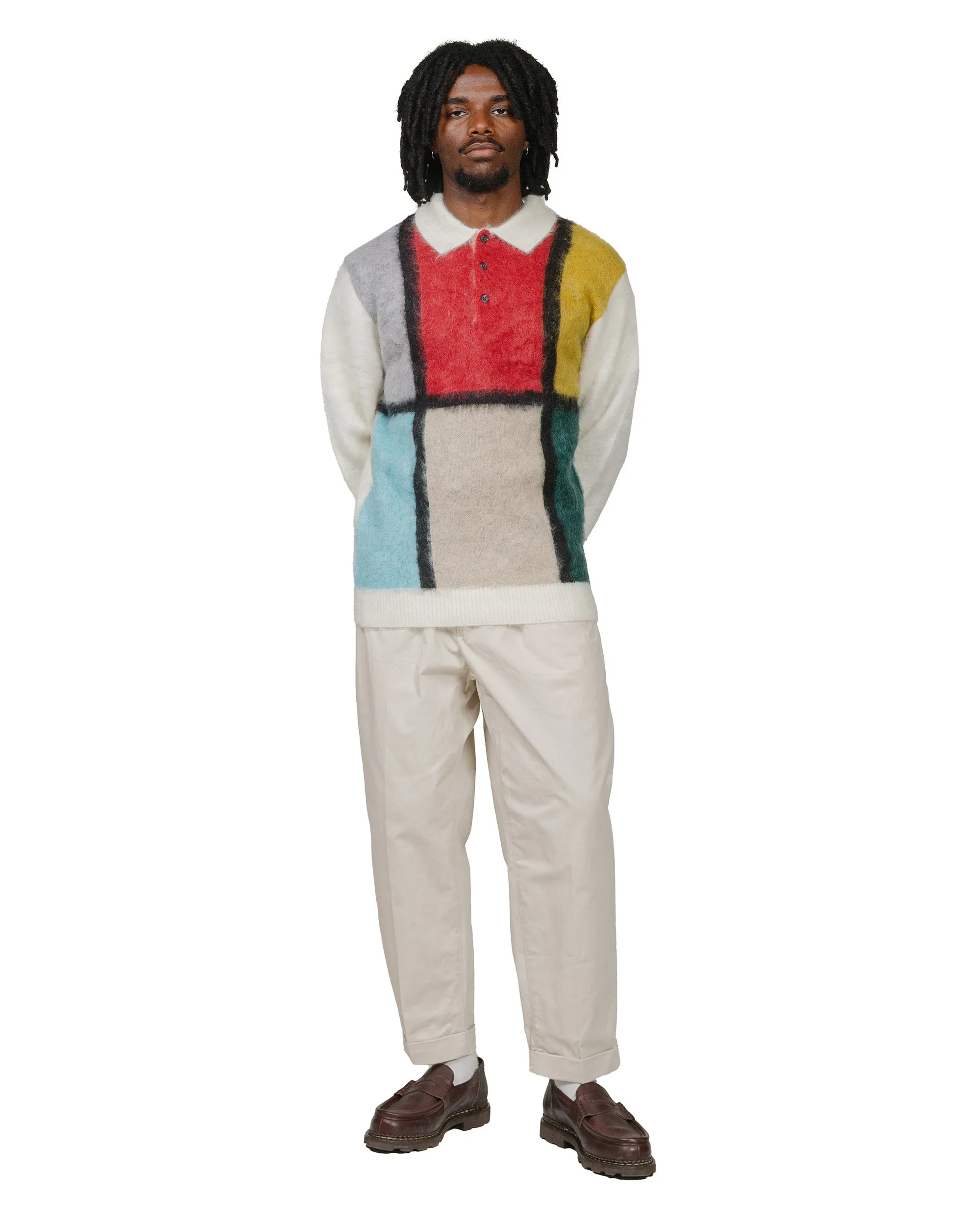 Smart Layer Layer Comfort Beams Plus Knit Polo Shaggy White