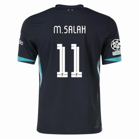 Easy Flow Nike Liverpool Authentic Mohamed Salah Away Jersey w/ Champions League 24/25 (Night Forest/Washed Teal)