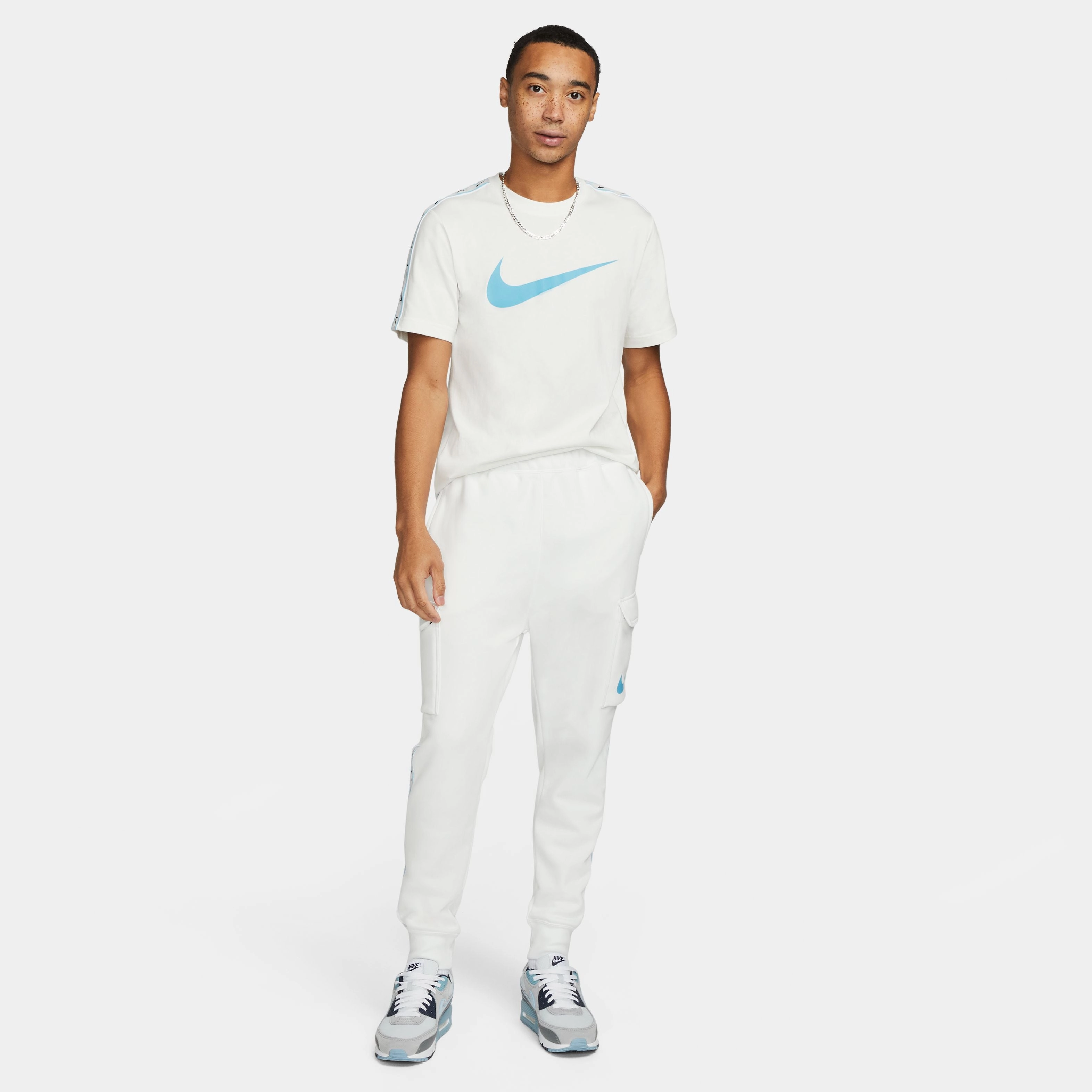 Button Down Fresh Style Trend Repeat T-Shirt