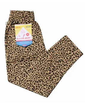 FlexibleElasticity Cookman Chef Pants - Leopard