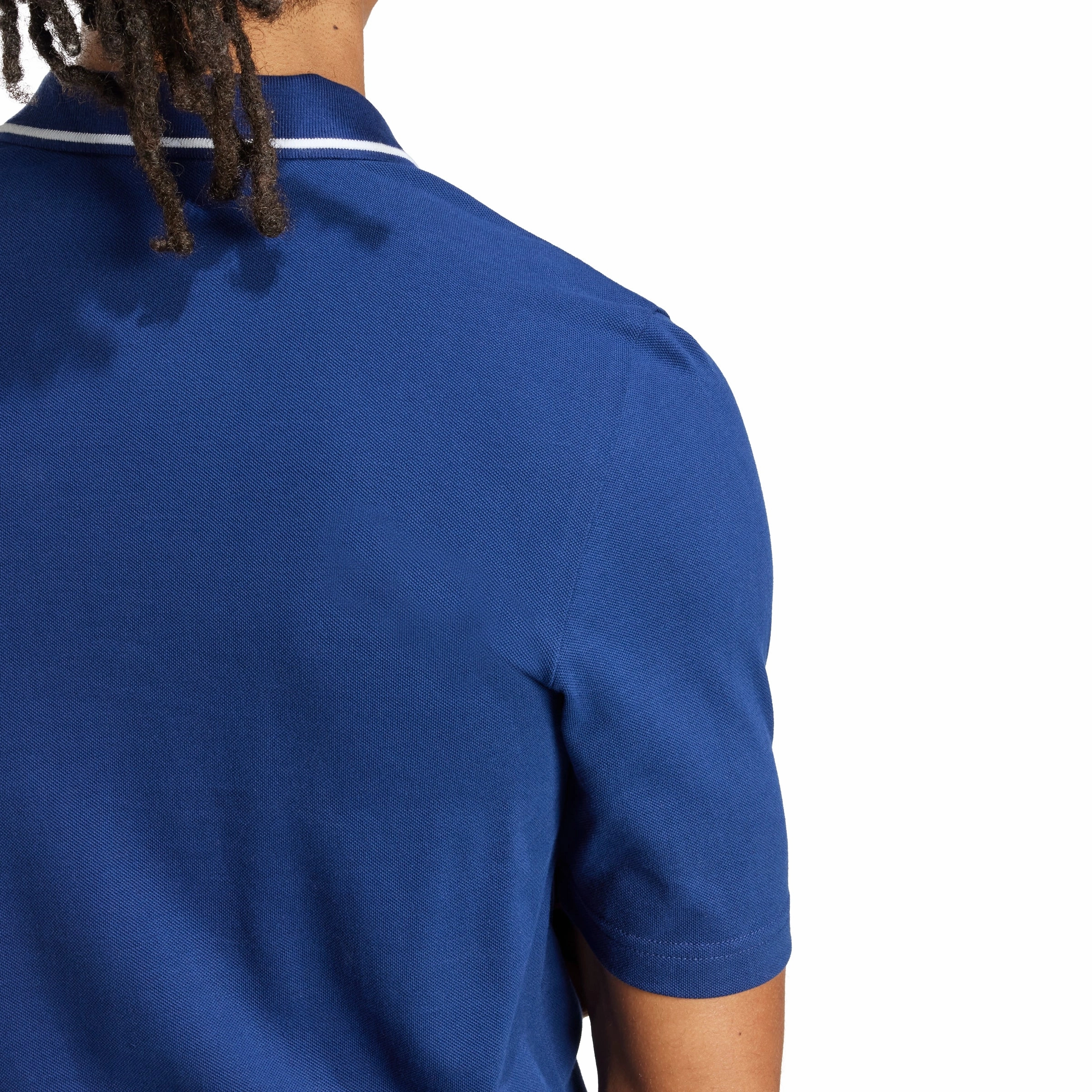 Essentials Small Logo Piqu?? Polo T-shirt Ribbed collar Heathered Texture