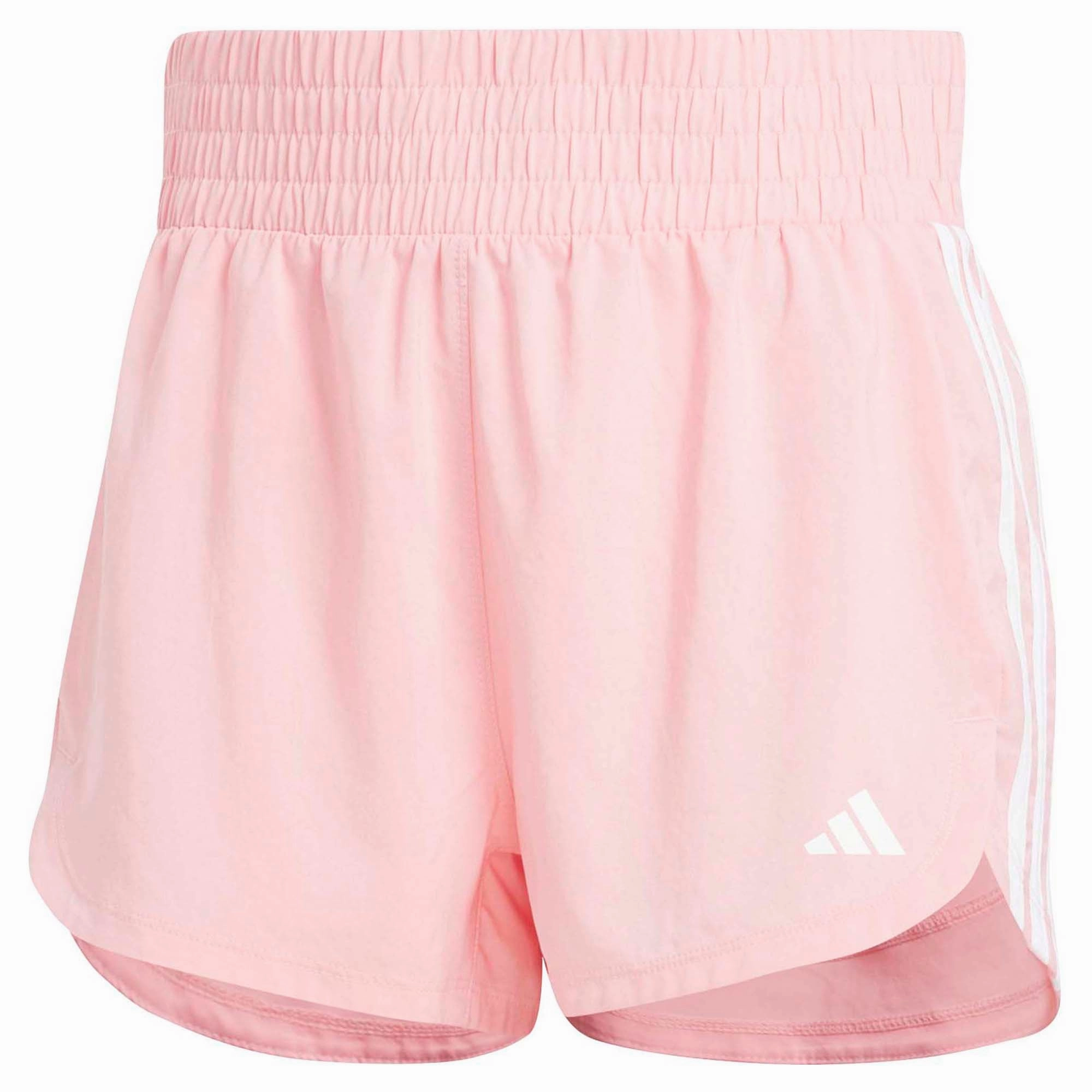 Women's Pacer Woven High Rise Training 3 Inch Shorts Rubberized Waist Grip Bold colors