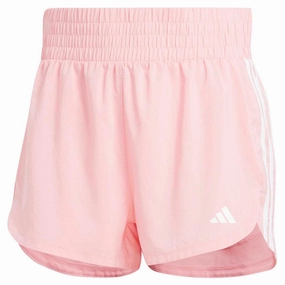 Women's Pacer Woven High Rise Training 3 Inch Shorts Rubberized Waist Grip Bold colors