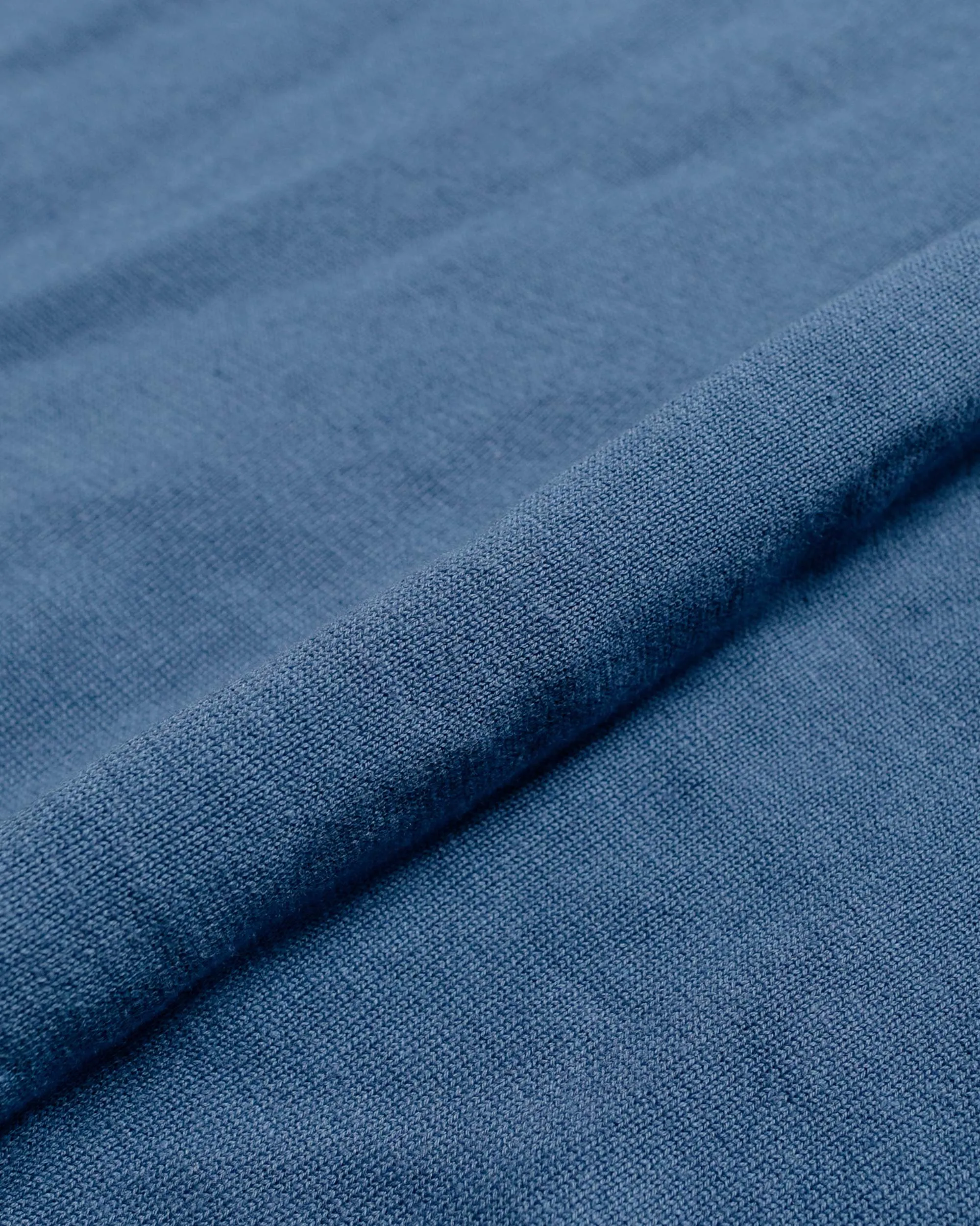 Norse Projects Leif Cotton Linen Polo Calcite Blue Lightweight texture