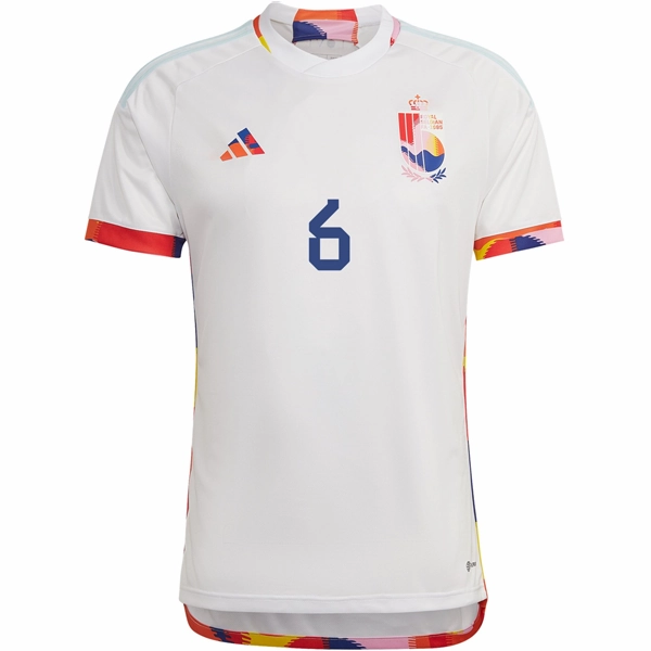 Reflective Safety Details adidas Belgium Axel Witsel Away Jersey 22/23 (White/Multi)