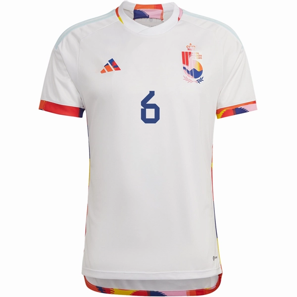 Casual Style adidas Belgium Axel Witsel Away Jersey 22/23 (White/Multi)