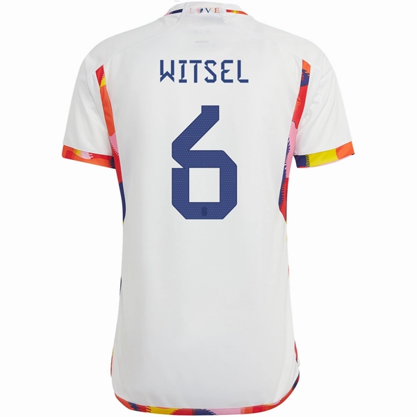Performance Flex Chill Days adidas Belgium Axel Witsel Away Jersey 22/23 (White/Multi)
