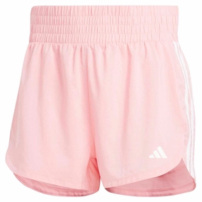 Layered Cuff Design Thermoregulating Fabric Women's Pacer Woven High Rise Training 5 Inch Shorts