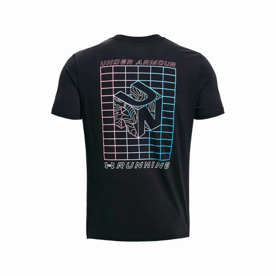 Run Gradient Grid T-shirt Chill Comfort Hypoallergenic Textile