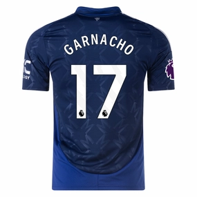 Comfortable Layers Odor Control Yarn adidas Manchester United Alejandro Garnacho Away Jersey w/ EPL Patch 24/25 (Night Indigo)