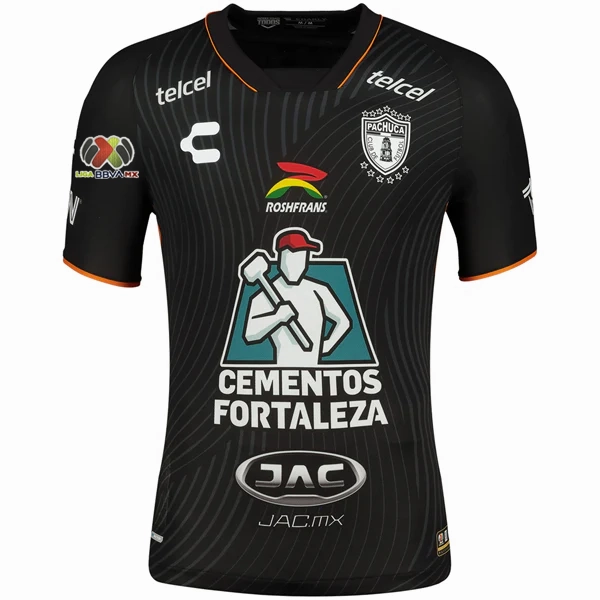 Charly Pachuca Away Jersey w/ Liga MX Patch 23/24 (Black) Breathable Design