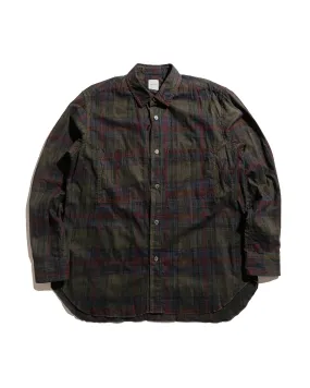 Athletic Look Professional Look Sage de Cret Sumi Ink Madras Check Work Shirt Yellow