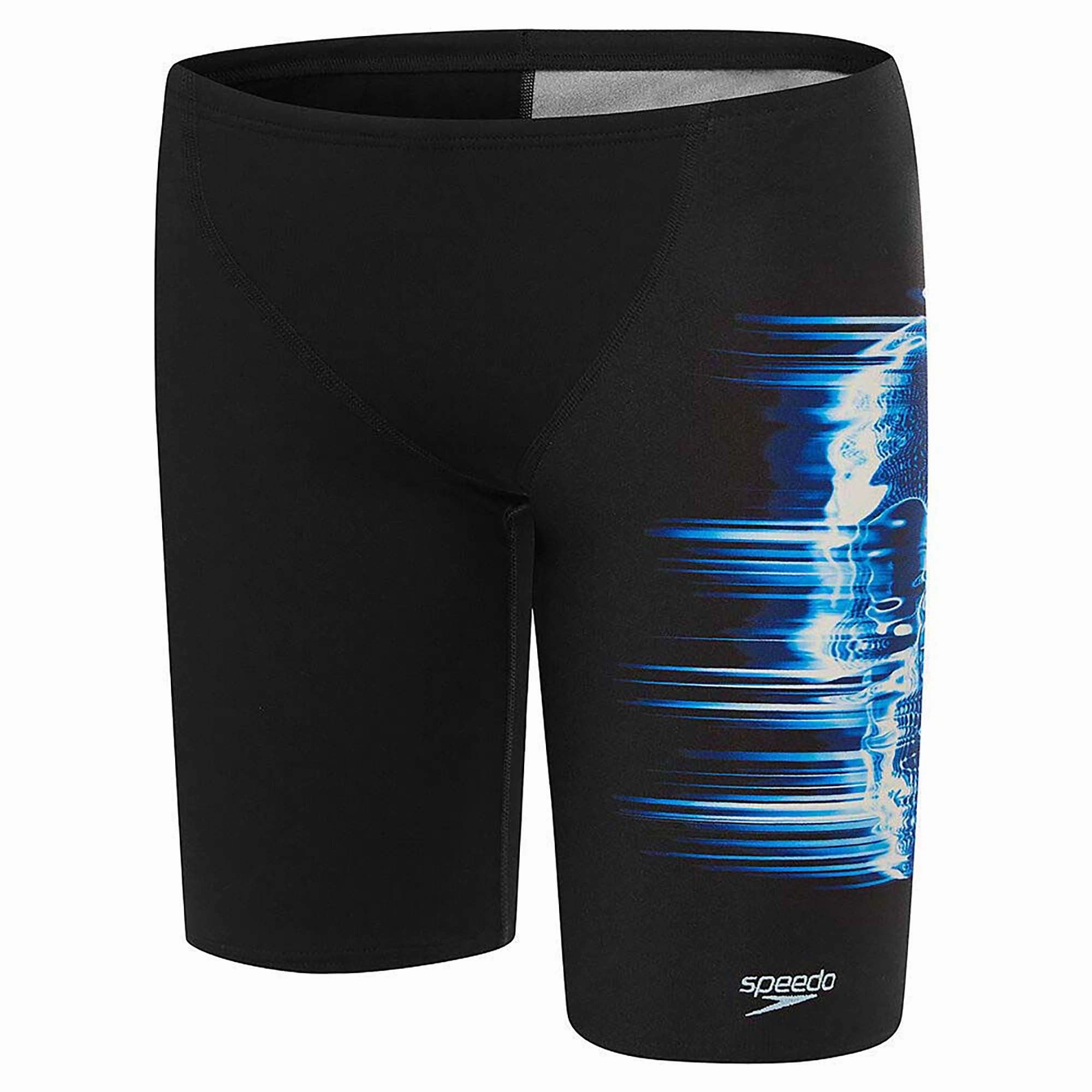 Adjustable Waistband Chic-Appeal Boy's Digital Print V-Cut Jammer Shorts