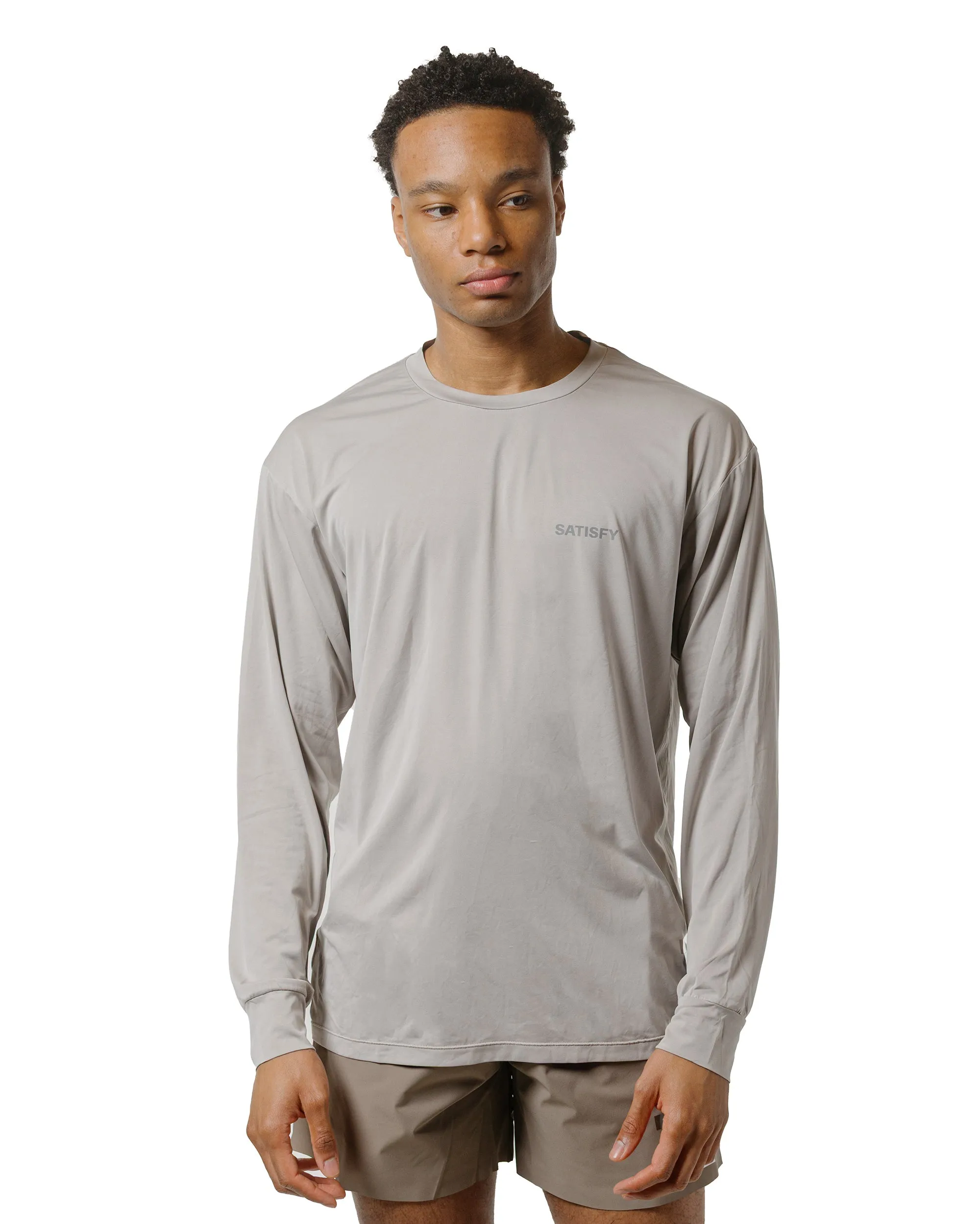 Short Sleeve SATISFY AuraLite Long Tee Mineral Dune