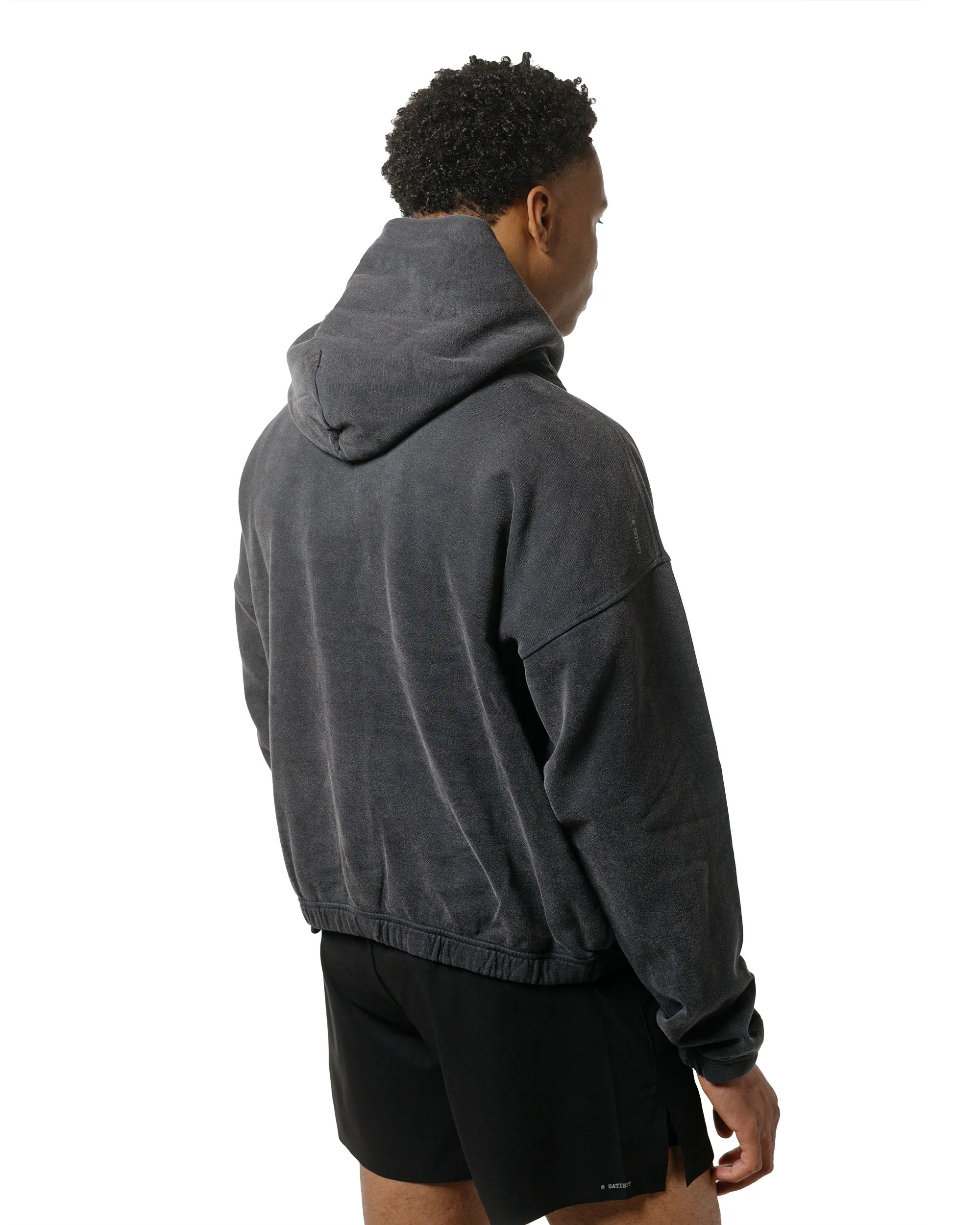 SATISFY SoftCell Hoodie Aged Black anti static coating Soft Touch