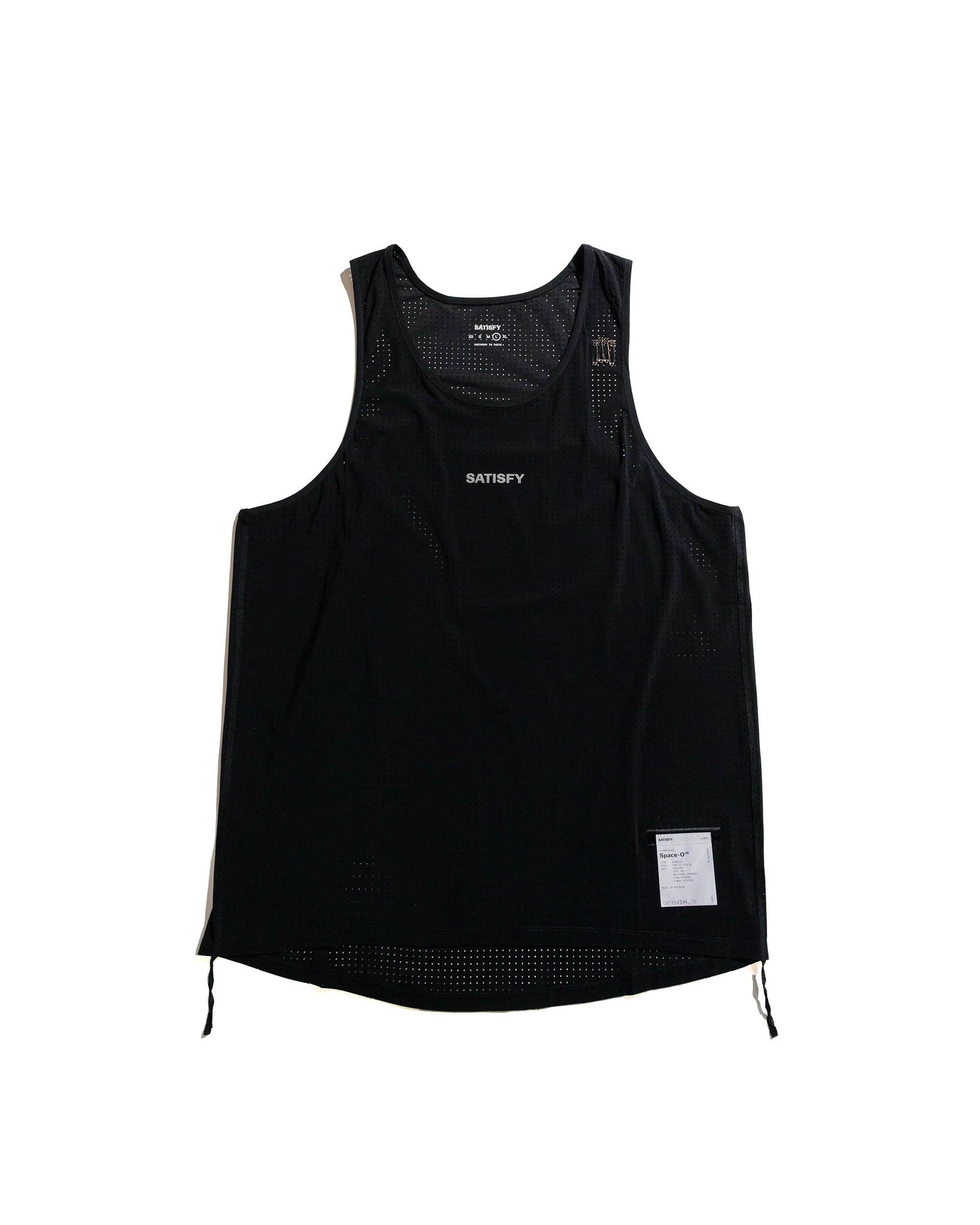 Minimalist Wear Effortless Vibe SATISFY Space-O Singlet Black