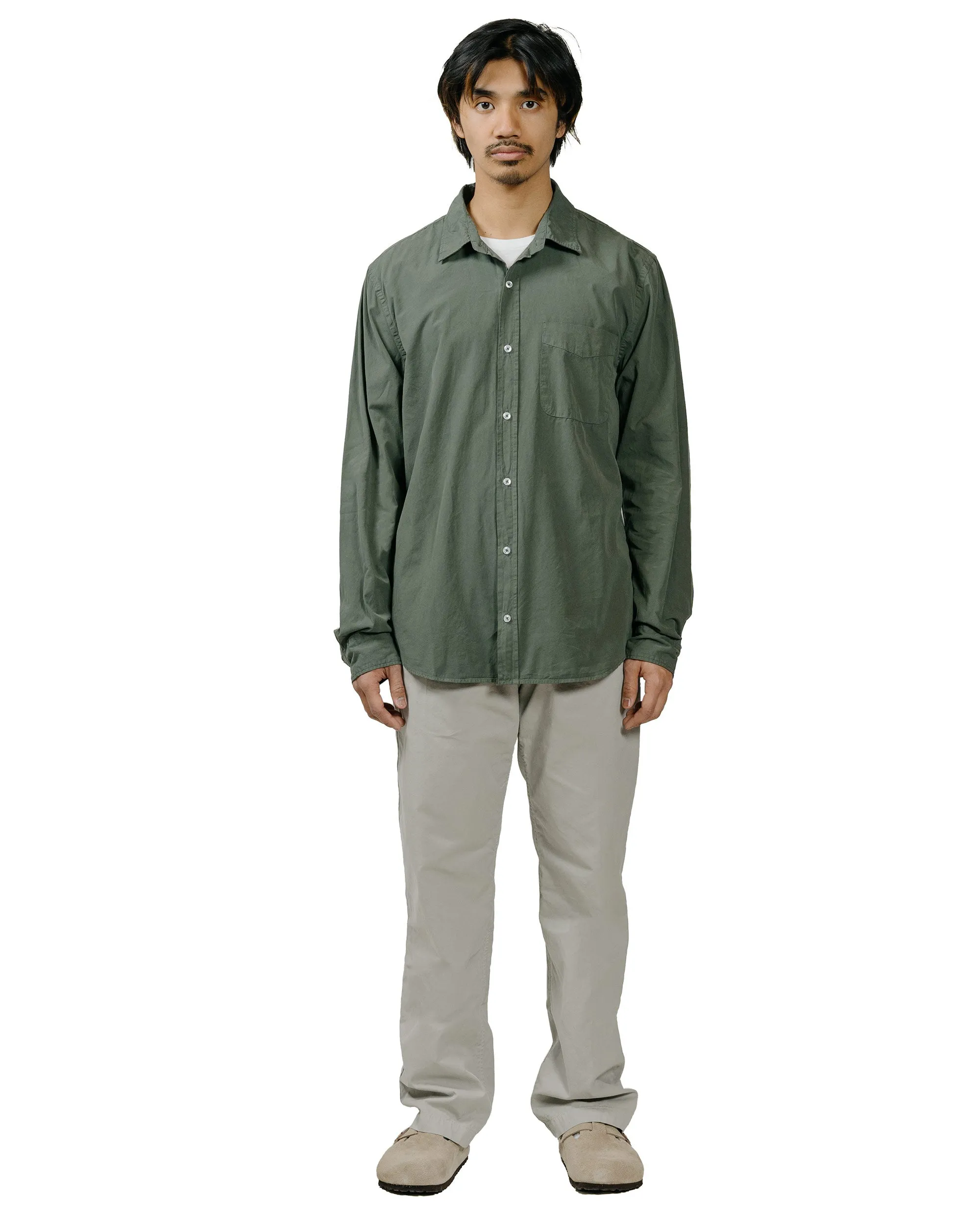 Save Khaki United Poplin Standard Shirt Basil Tropical theme Rugged Style