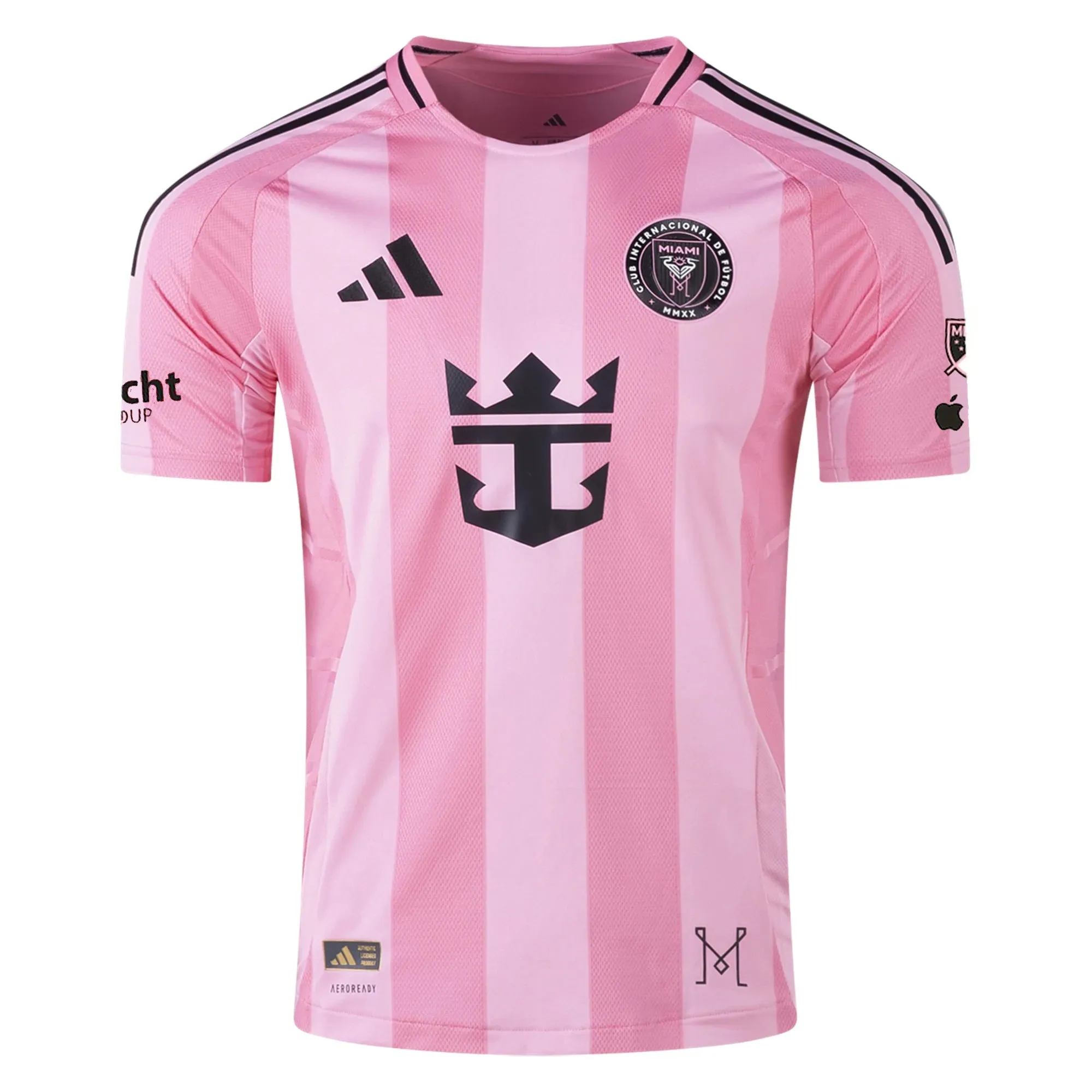 adidas Lionel Messi Inter Miami CF Authentic Home Jersey 25/26 w/ MLS Patches   Sponsor (Easy Pink) Performance Driven Structure Fresh Comfort