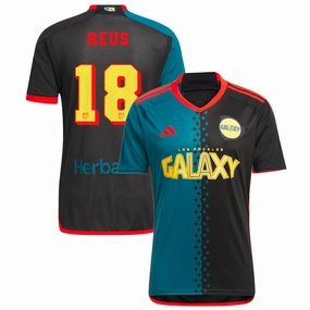 adidas LA Galaxy Marco Reus Third Jersey 24/25 (Black/Virdia) Seamless Stitching Design
