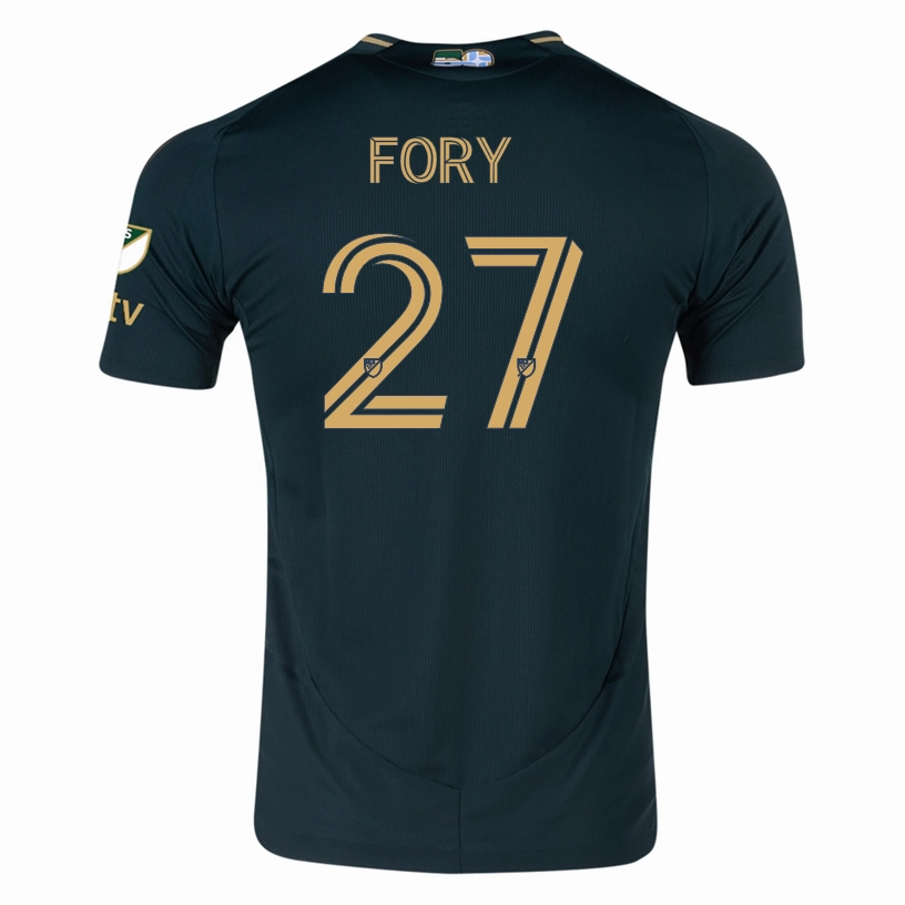 Stretch Zones Ultra Soft Feel adidas Jimer Fory Portland Timbers Authentic Home Jersey w/ MLS & Apple Patch 25/26 (Green/Gold)