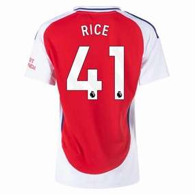 Movement Apparel adidas Womens Arsenal Declan Rice Home Jersey 24/25 (Better Scarlet/White)