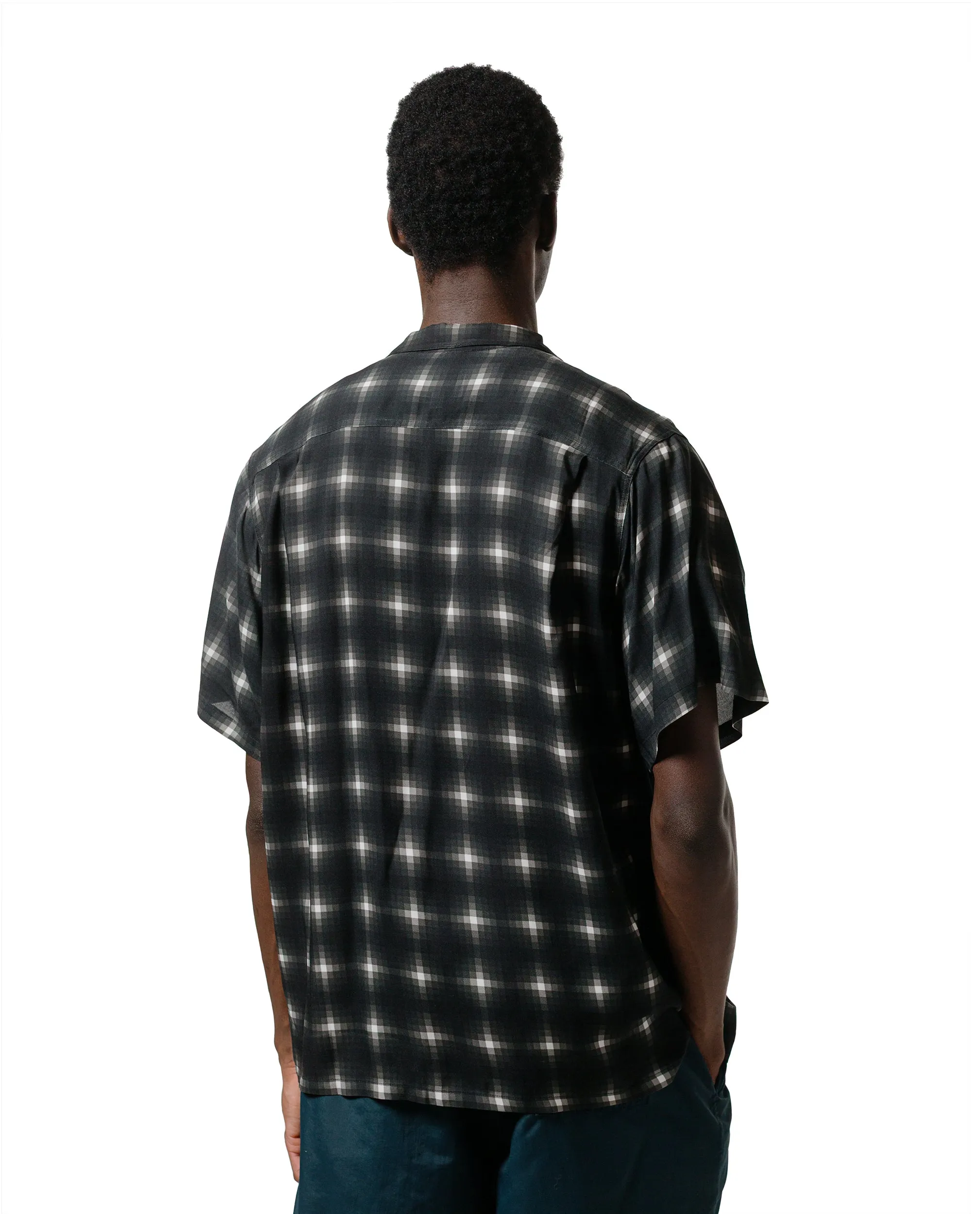 Petite Option Bather Onyx Digi Plaid Camp Shirt