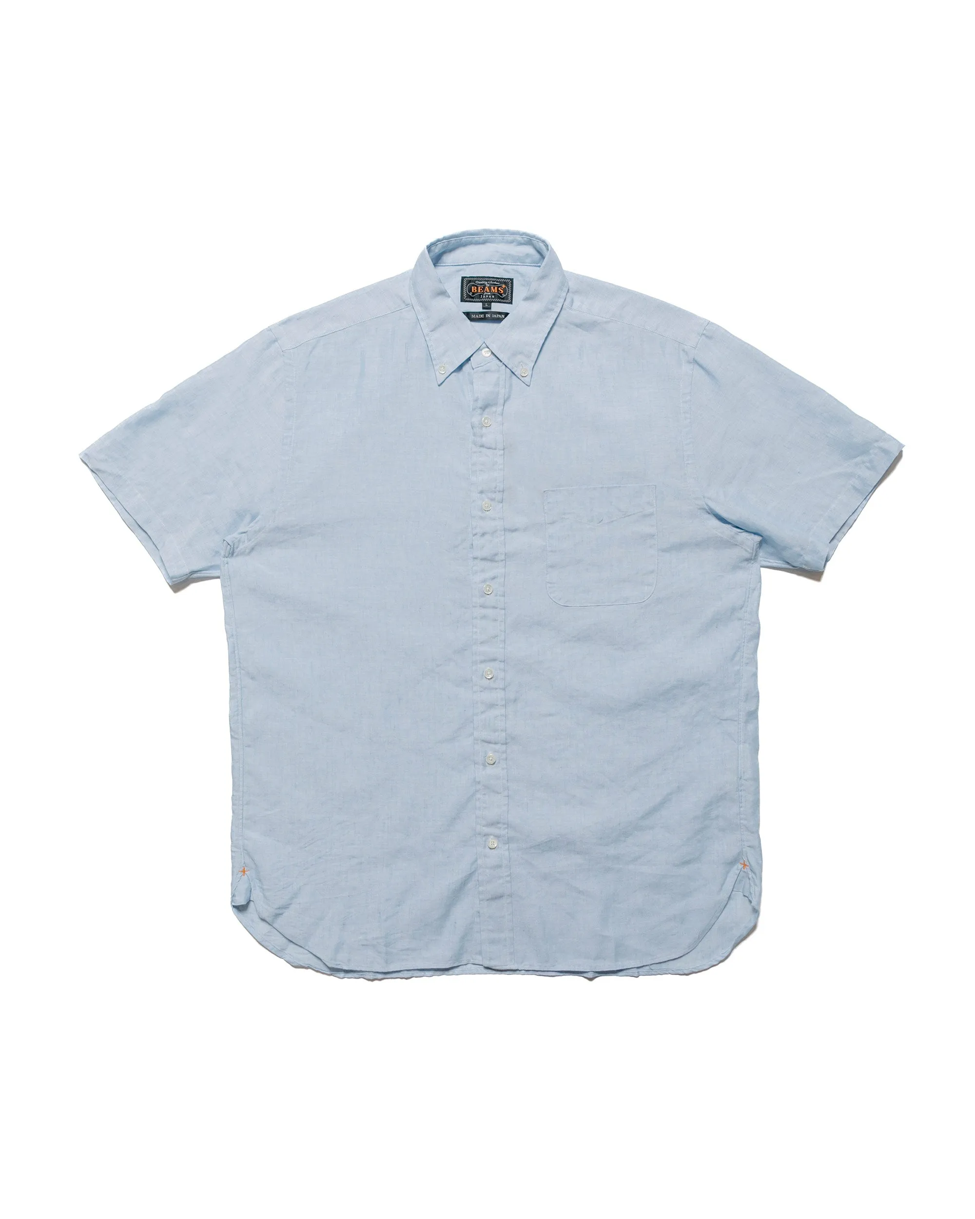 Unisex style No Chafe Edging Beams Plus B.D. Short Sleeve COOLMAX? Linen Sax