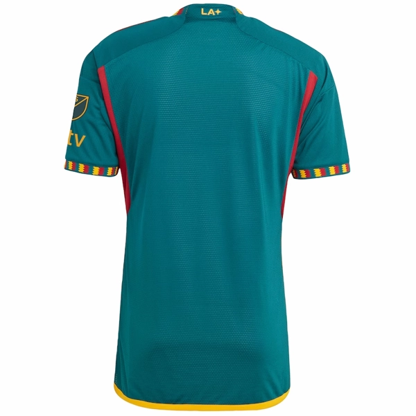 Sustainable Dye Process adidas La Galaxy Authentic Away Jersey w/ MLS   Apple TV   Cancer Awareness Patch 23/24 (Green/Yellow)