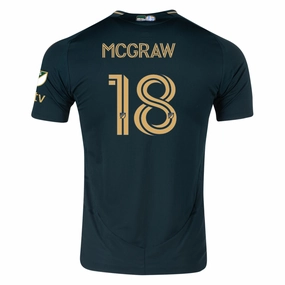 adidas Zac McGraw Portland Timbers Authentic Home Jersey w/ MLS & Apple Patch 25/26 (Green/Gold) Air Control Anti Fade Technology