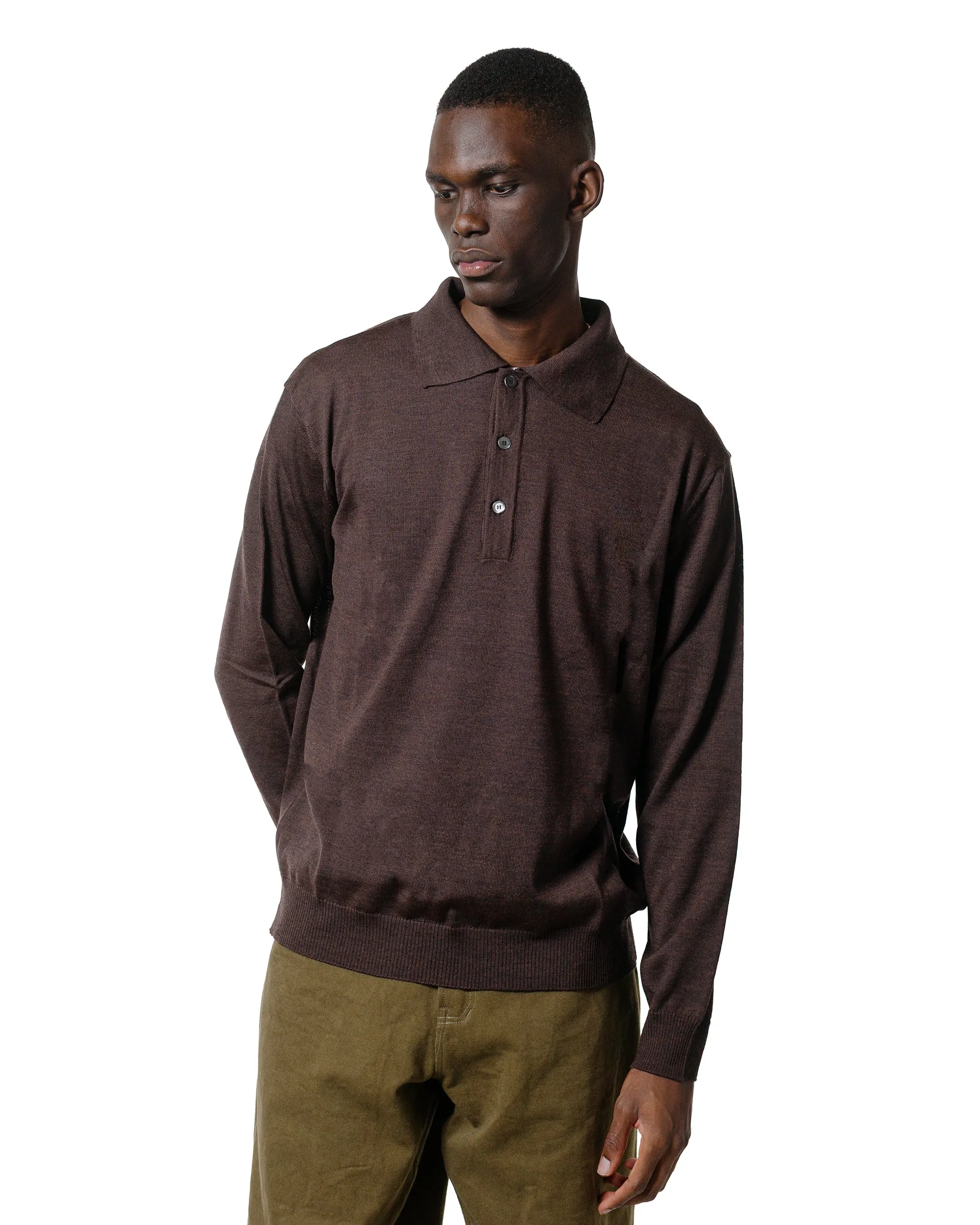 Eco-Friendly Choice Another Aspect Another Polo Shirt 2.0 Brown Melange