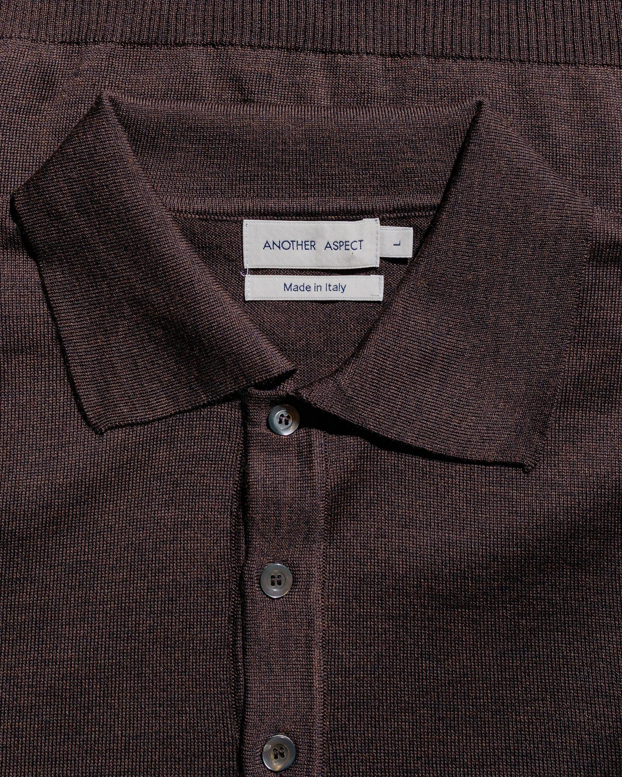 hypoallergenic Pullover Design Another Aspect Another Polo Shirt 2.0 Brown Melange
