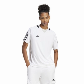 Sereno AEROREADY 3-Stripes T-Shirt Taped Neckline Fashionable Option