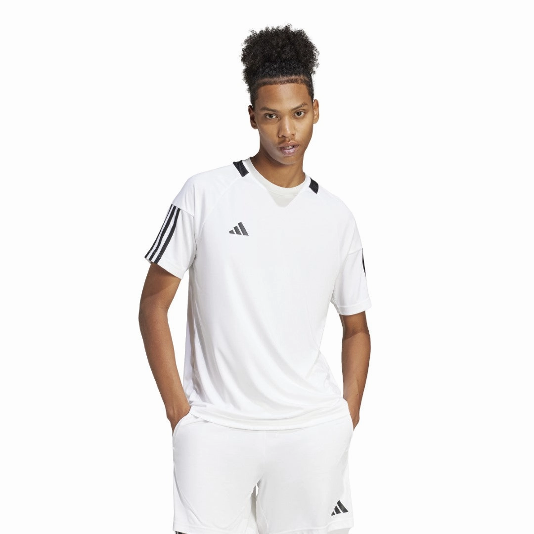 Sereno AEROREADY 3-Stripes T-Shirt Taped Neckline Fashionable Option