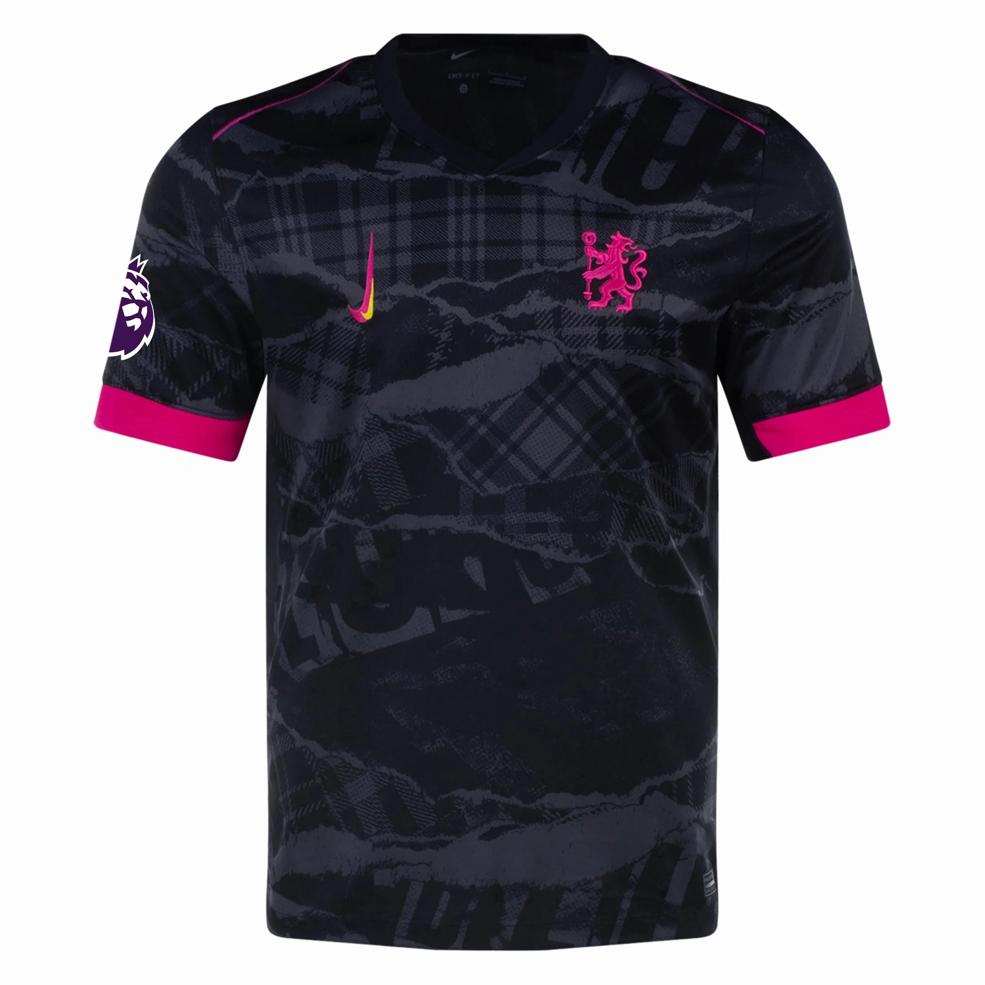 Nike Chelsea Enzo Fernandez Third Jersey w/ EPL Patch 24/25 (Anthracite/Pink Prime) Studio Wear Versatile Use
