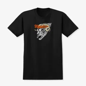 ShadowHorn Tee (Black) Round neck simplicity