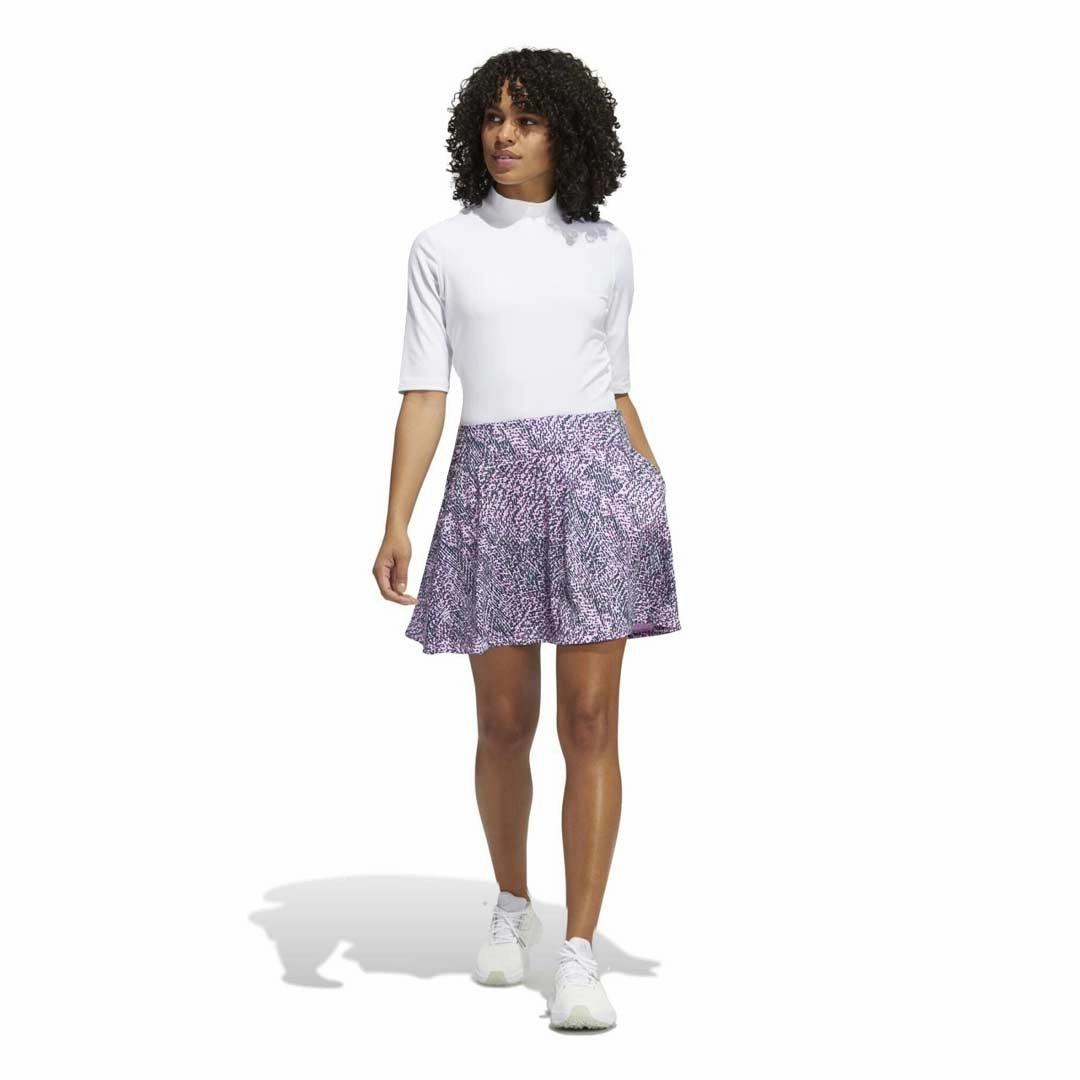 Easy Stretch Air Circulation adidas - Women's Printed Frill Golf Skirt (HG6937)