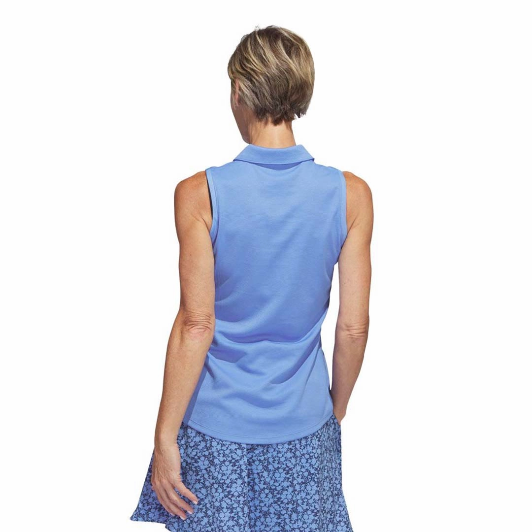 adidas - Women's Textured Sleeveless Golf Polo (HT1257) Ultimate Comfort Lining