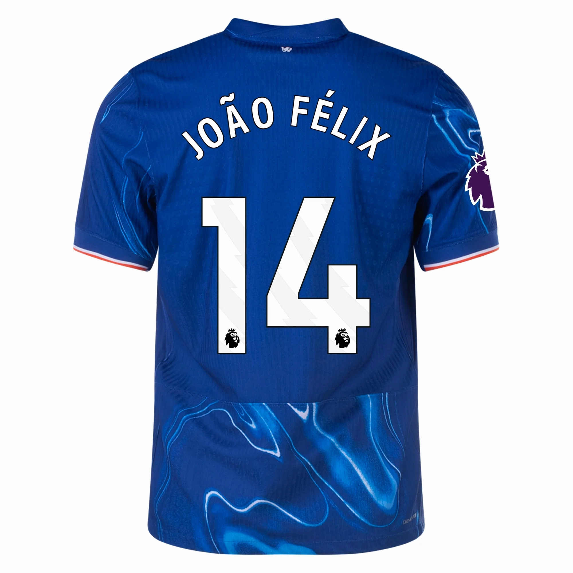 Comfortable fit Nike Chelsea Authentic Joao Felix Home Jersey w/ EPL Patch 24/25 (Rush Blue/Team Orange)