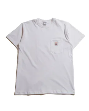 Relaxed Armhole Cut Randy's Garments Pocket Tee White