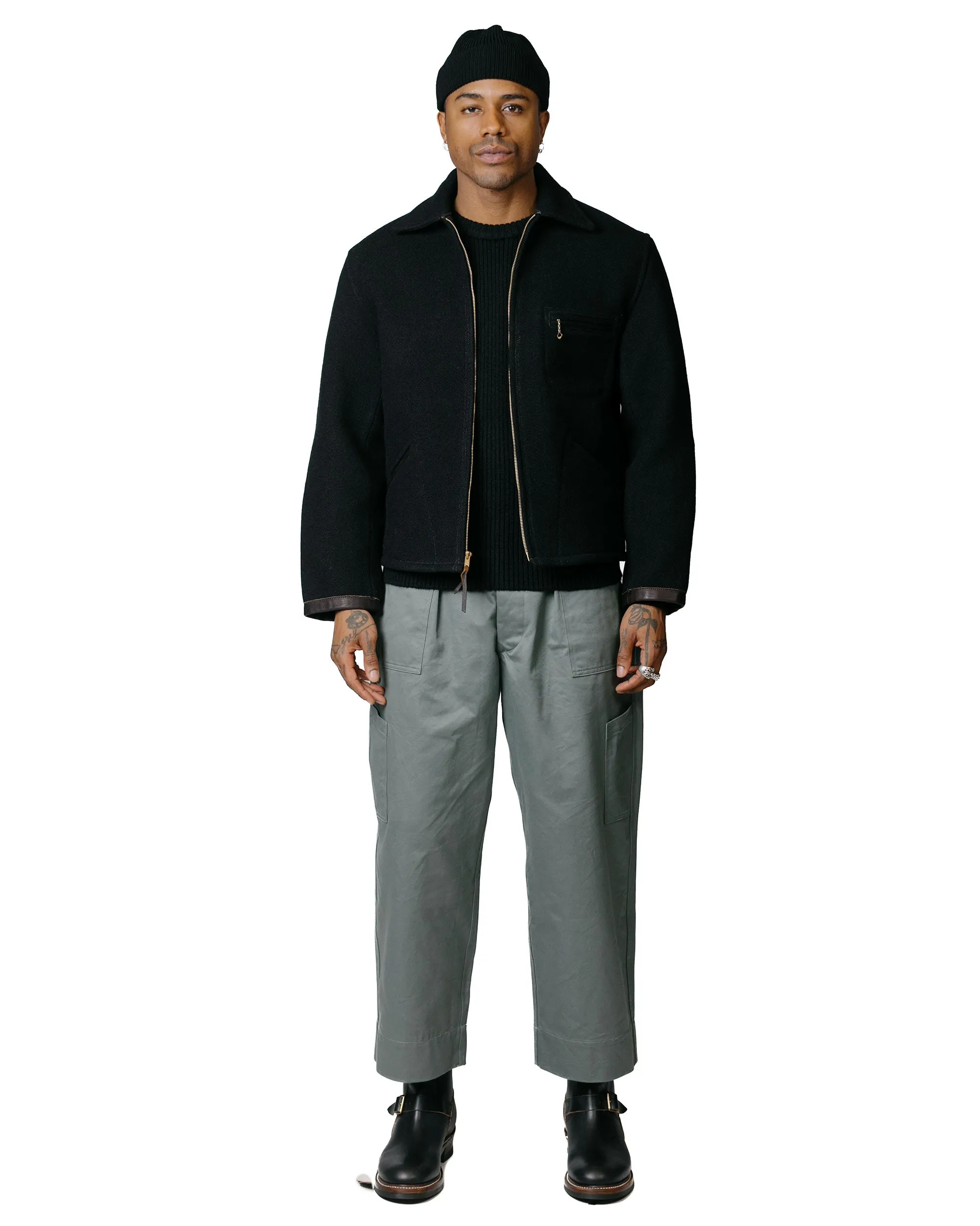 product sustainability impact Street Chic The Real McCoy's MC23104 Sweater, Service Wool Black