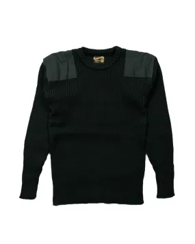 Sporty Comfort The Real McCoy's MC23104 Sweater, Service Wool Black