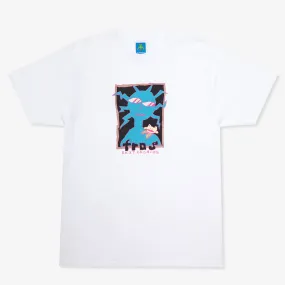 Running Gear Airflow Ventilation Shoulder Frog T-Shirt (White)