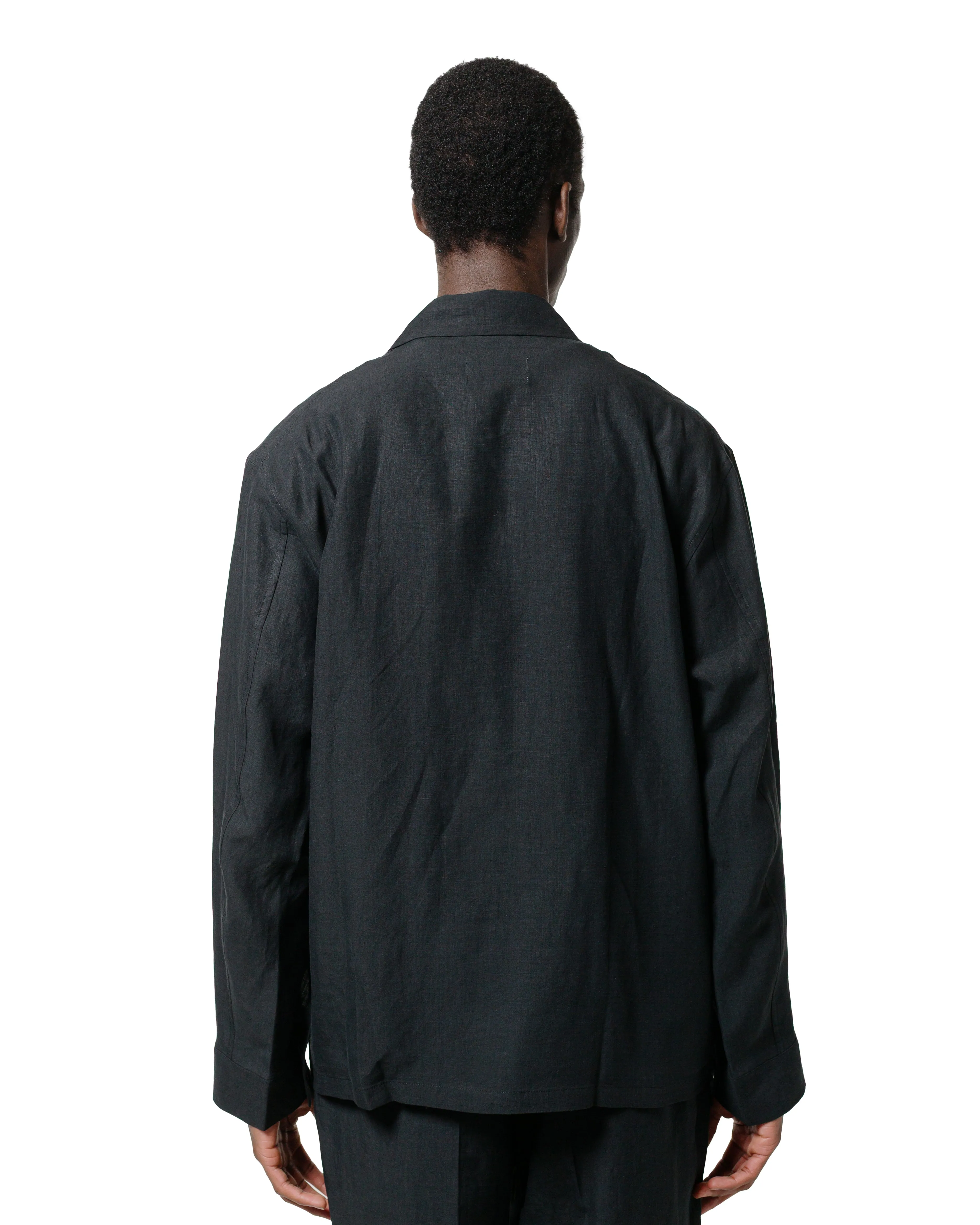 adult clothing Anti Static Treatment MARKAWARE Utility Shirt 80/1 Hemp Typewriter-Cloth Black